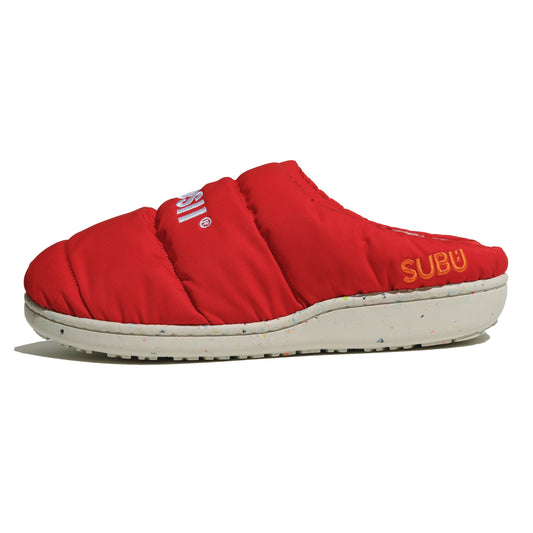 SUBU x BOKU HA TANOSII ボクタノパフサンダル RED