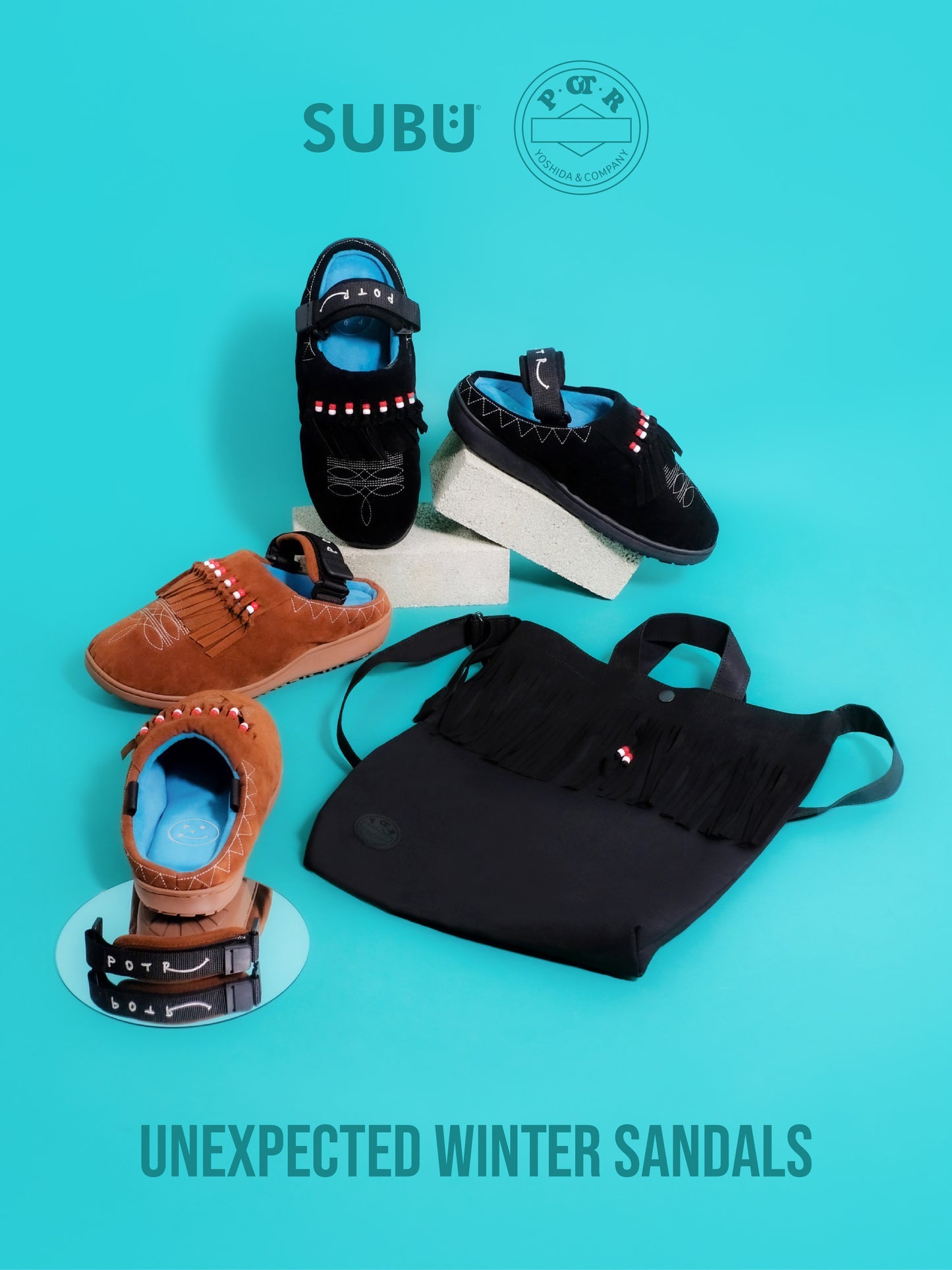 SUBU x POTR SUBU + H with 2WAY TOTE BAG BROWN