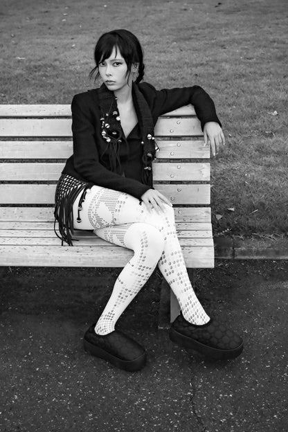 VAMP PLATFORM CIRCLE BLACK