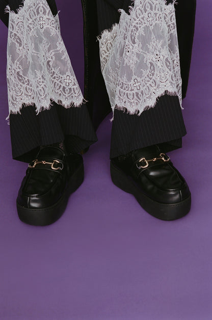DOTS PLATFORM LOAFER BLACK