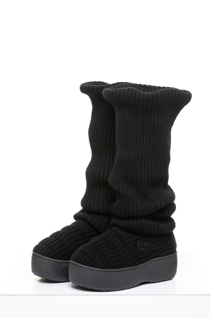 SUBU x ODAKHA loose socks boots BLACK