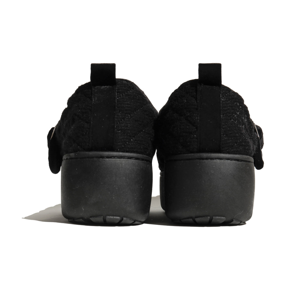 SUBU x ODAKHA mary jane quilting platform shoes BLACK
