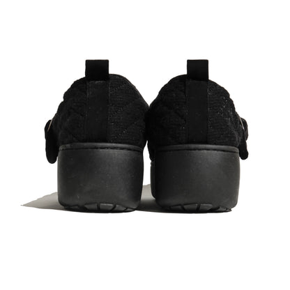 SUBU x ODAKHA mary jane quilting platform shoes BLACK