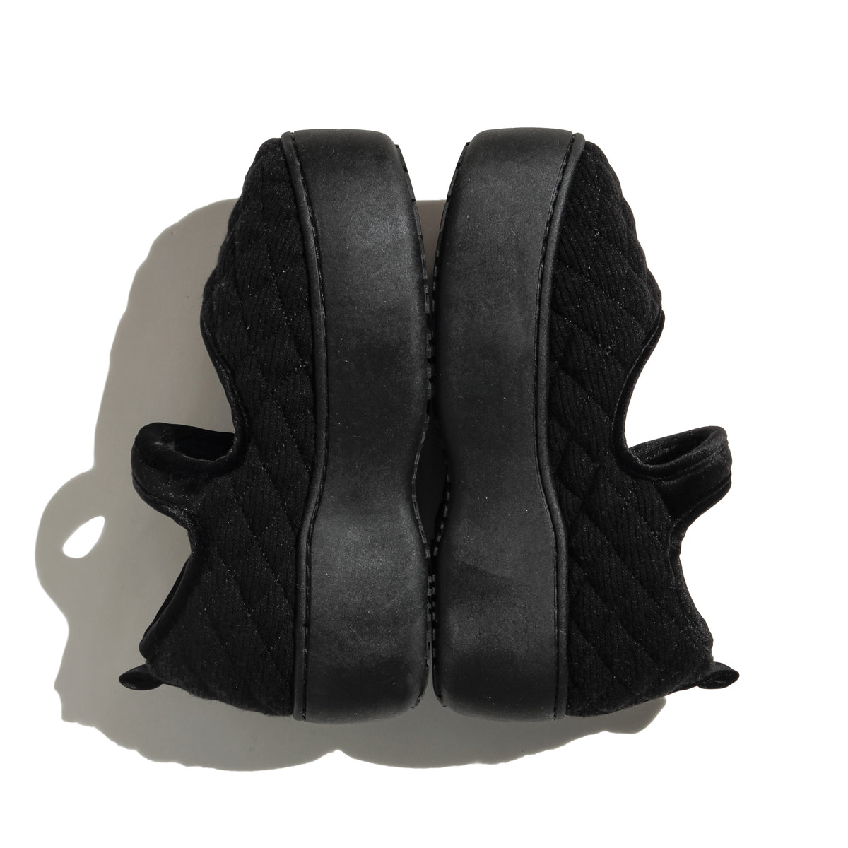 SUBU x ODAKHA mary jane quilting platform shoes BLACK