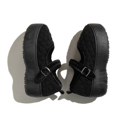SUBU x ODAKHA mary jane quilting platform shoes BLACK