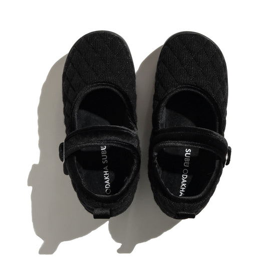 SUBU x ODAKHA mary jane quilting platform shoes BLACK