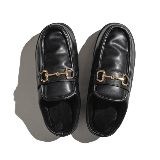 DOTS PLATFORM LOAFER BLACK