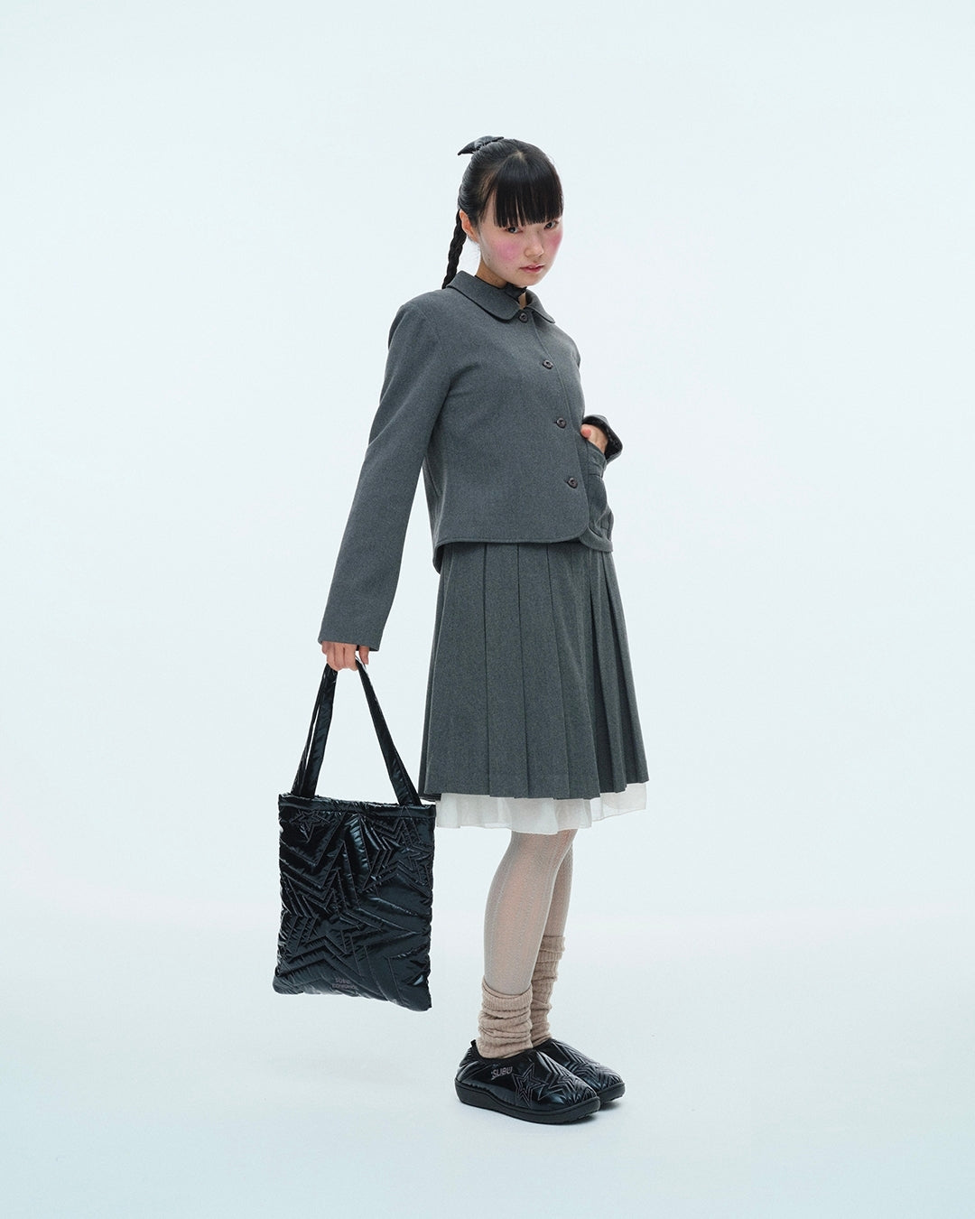 SUBU x COYSEIO MULTI STAR PADDING SHOES BLACK