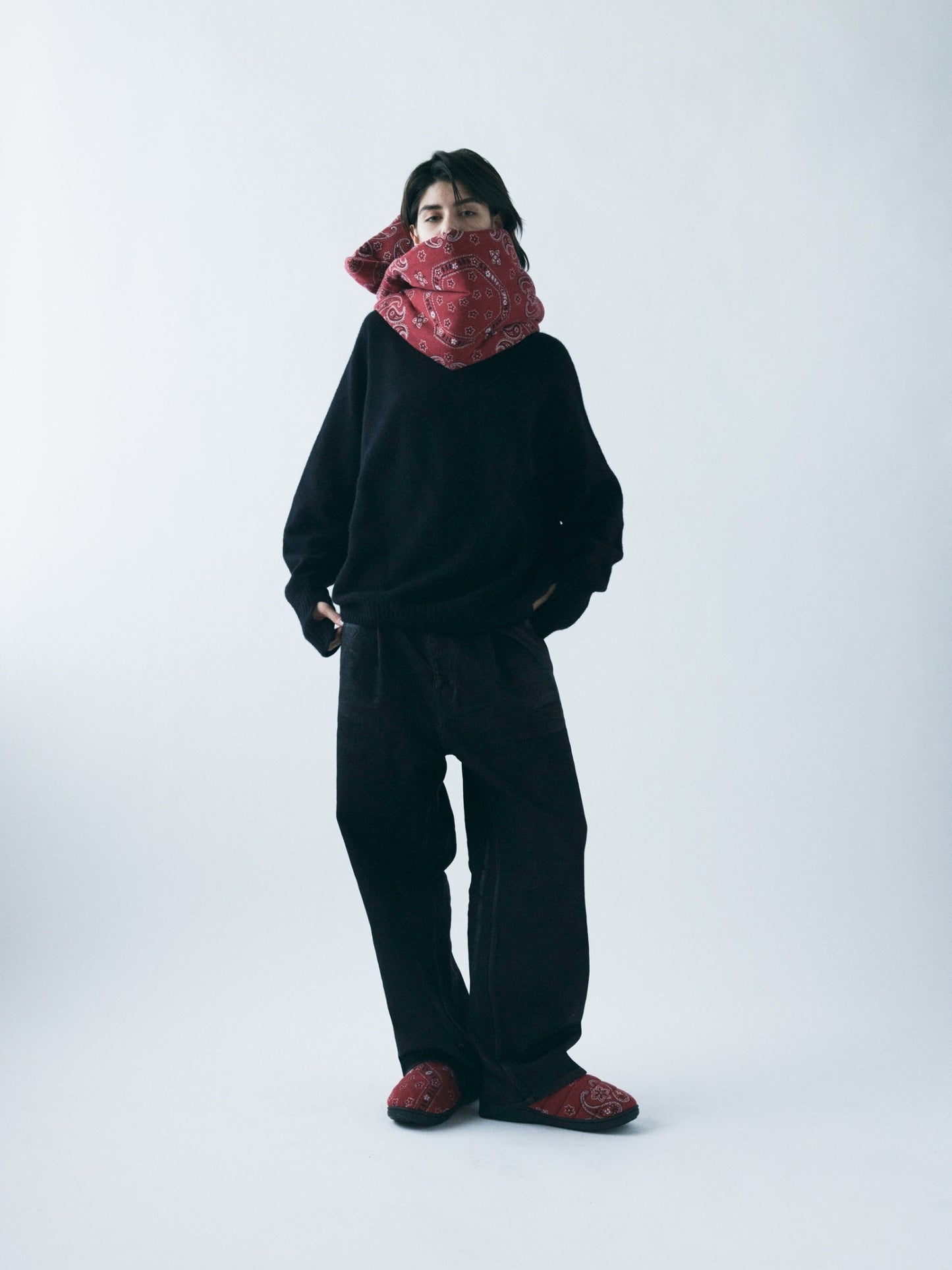 SUBU x superNova. Bandana Jacquard RED