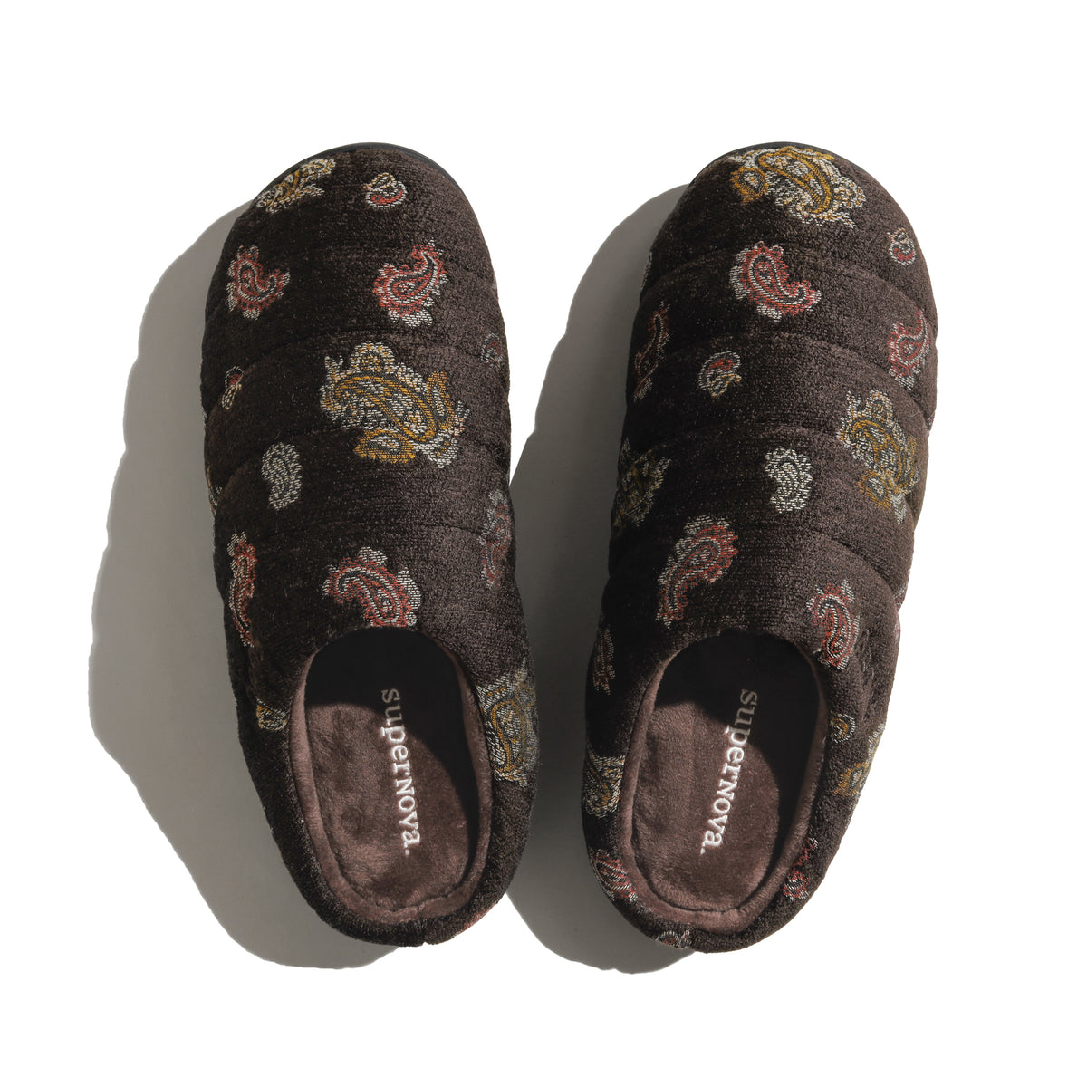 SUBU x superNova. Velvet Jacquard Brown paisley
