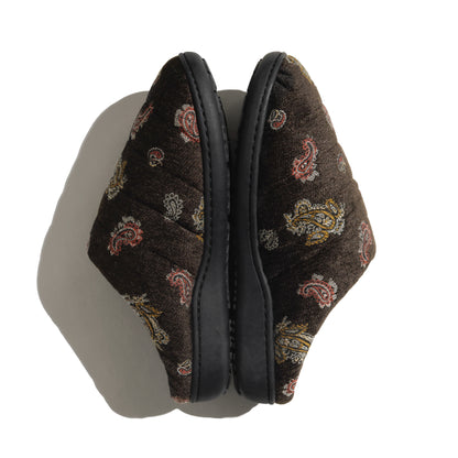 SUBU x superNova. Velvet Jacquard Brown paisley
