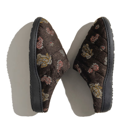 SUBU x superNova. Velvet Jacquard Brown paisley