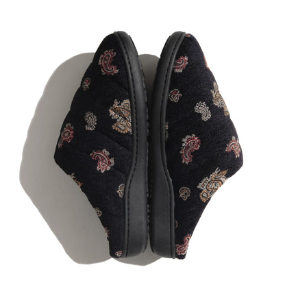 SUBU x superNova. Velvet Jacquard Black paisley