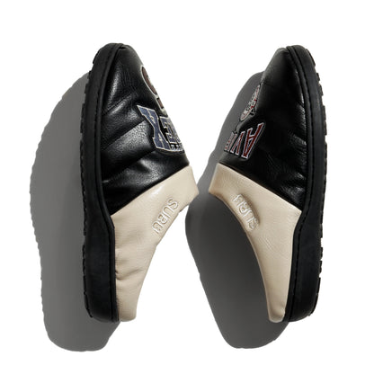 SUBU x AVIREX VEGAN LEATHER SANDALS "WILDBEAR" BLACK