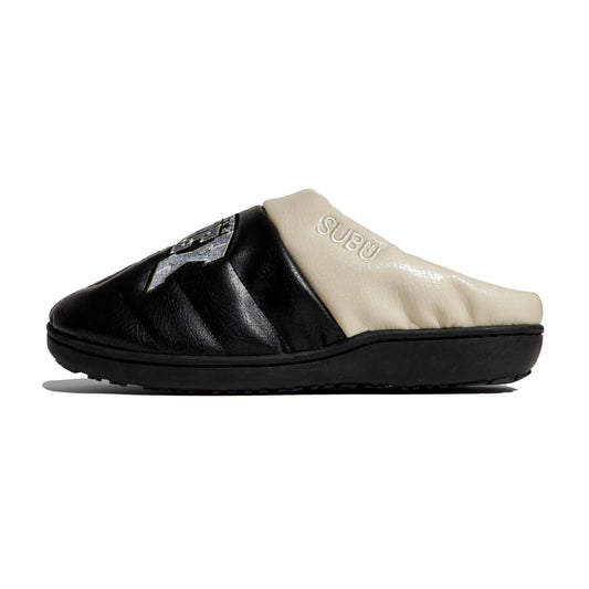 SUBU x AVIREX VEGAN LEATHER SANDALS "WILDBEAR" BLACK