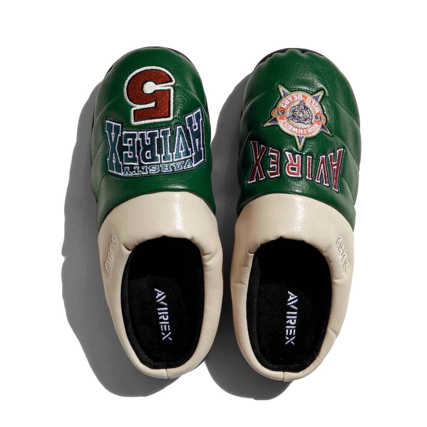 SUBU x AVIREX VEGAN LEATHER SANDALS "WILDBEAR" GREEN