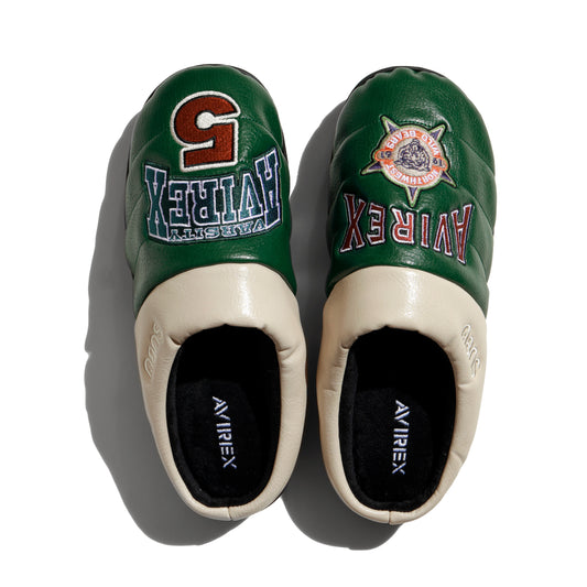 SUBU x AVIREX VEGAN LEATHER SANDALS "WILDBEAR" GREEN