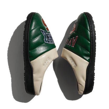 SUBU x AVIREX VEGAN LEATHER SANDALS "WILDBEAR" GREEN