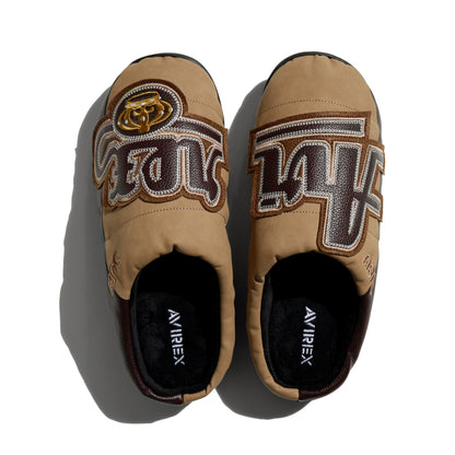 SUBU x AVIREX VEGAN LEATHER SANDALS ”THE KINGS” BEIGE