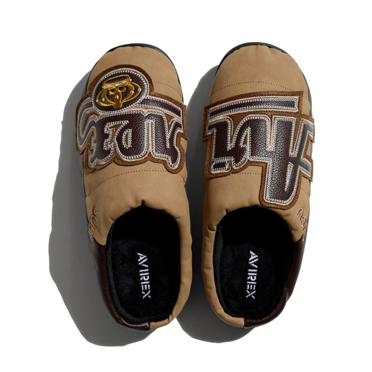 SUBU x AVIREX VEGAN LEATHER SANDALS ”THE KINGS” BEIGE