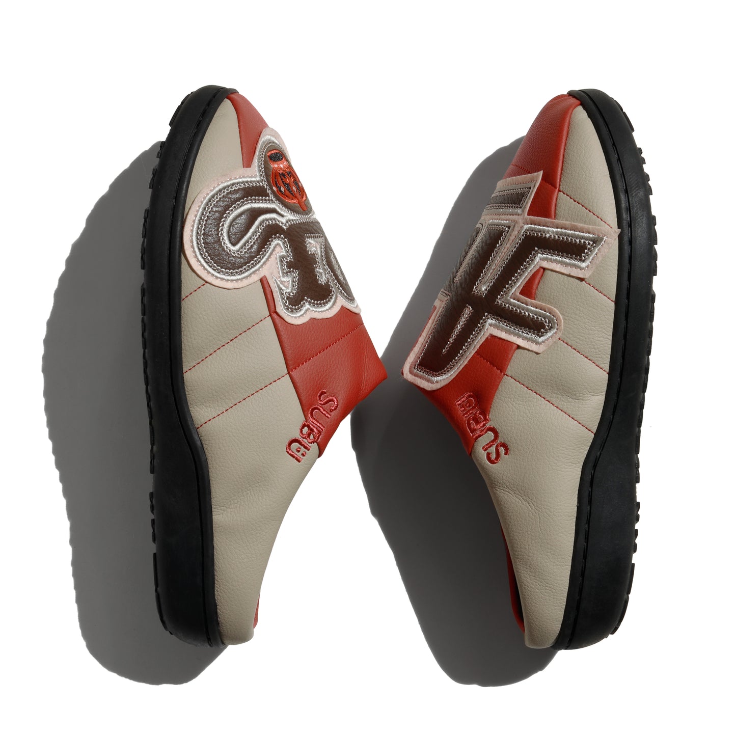 SUBU x AVIREX VEGAN LEATHER SANDALS ”THE KINGS” RED