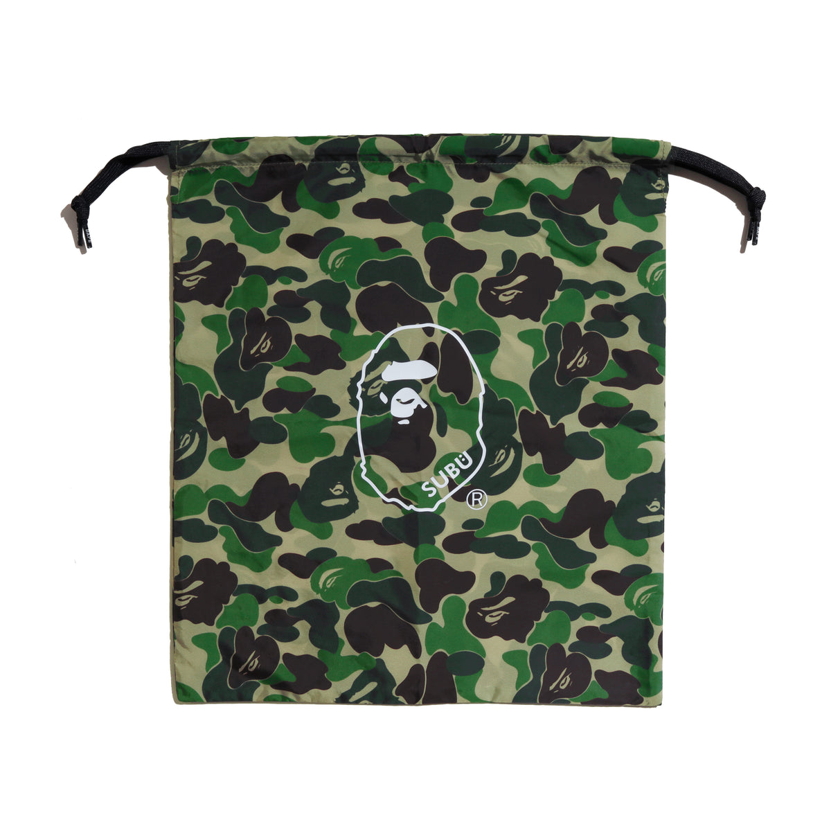 SUBU x BAPE® ABC CAMO PUFFER SANDALS GREEN