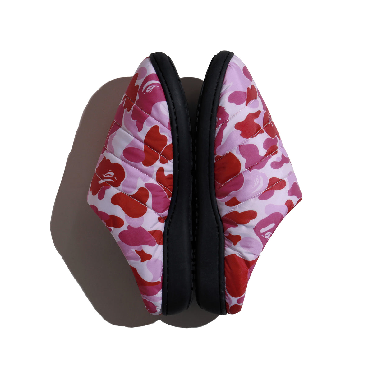 SUBU x BAPE® ABC CAMO PUFFER SANDALS PINK