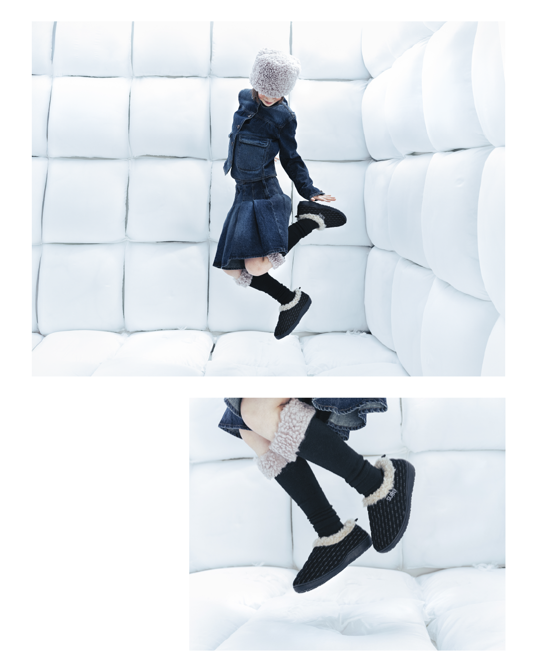 SUBU x COYSEIO SNUG PADDING SHOES BLACK