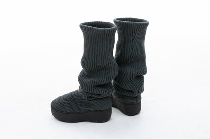 SUBU x ODAKHA loose socks boots GRAY