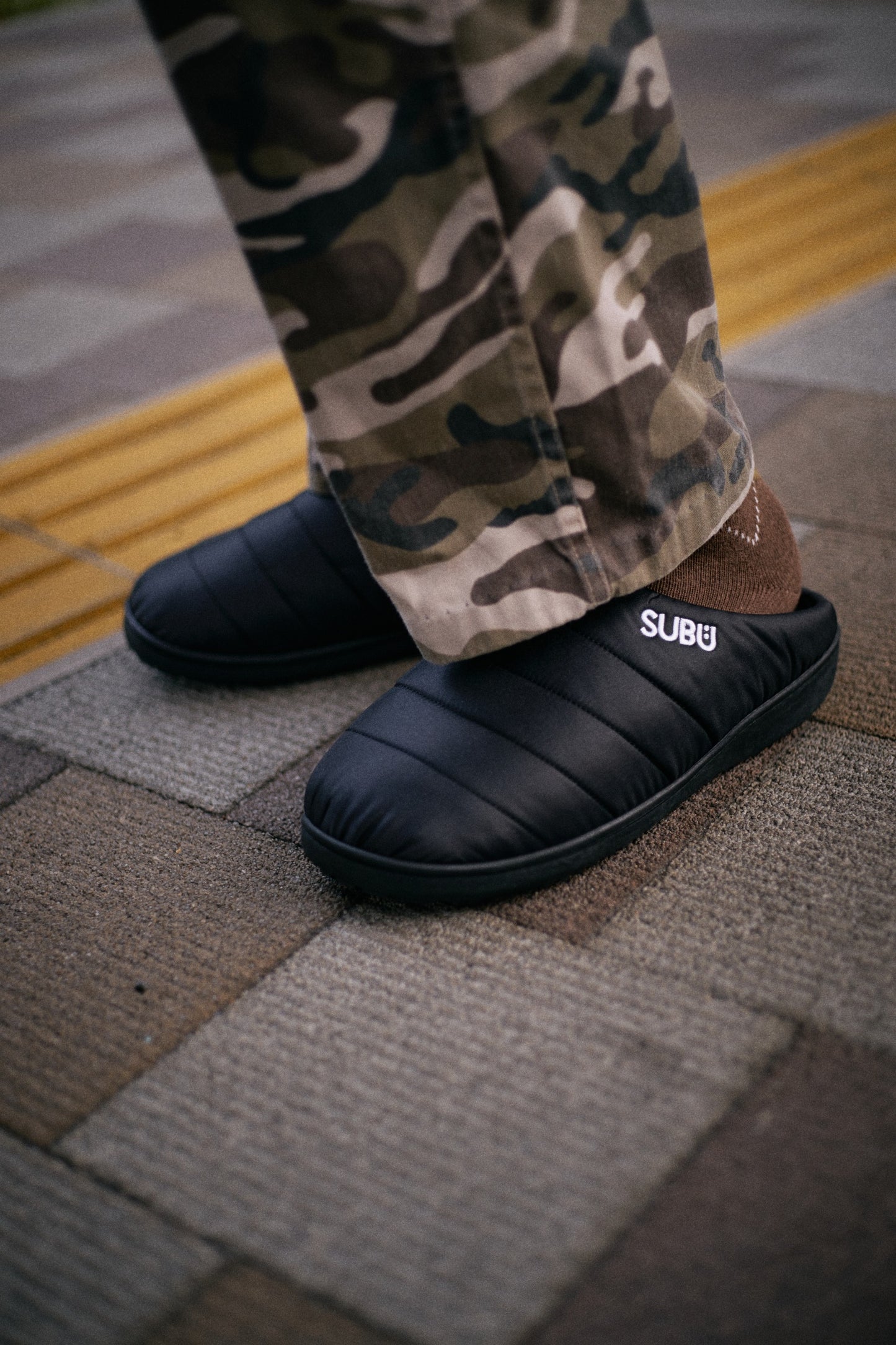 SUBU スブ すぶ 定番 ナイロン DUCKCAMO ダックカモ 迷彩 あったかい サンダル 冬用サンダル