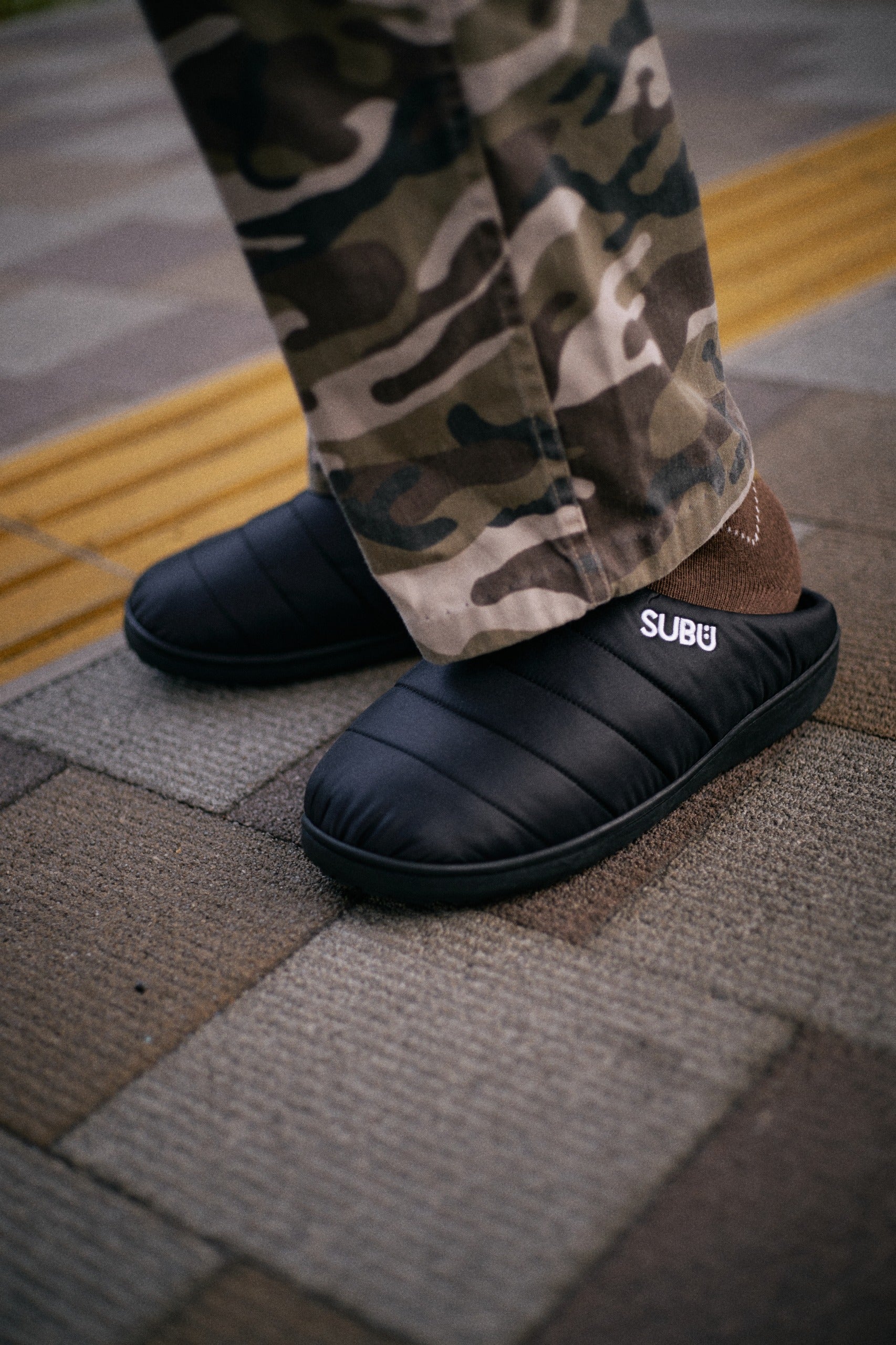 SUBU スブ すぶ 定番 ナイロン DUCKCAMO ダックカモ 迷彩 あったかい サンダル 冬用サンダル