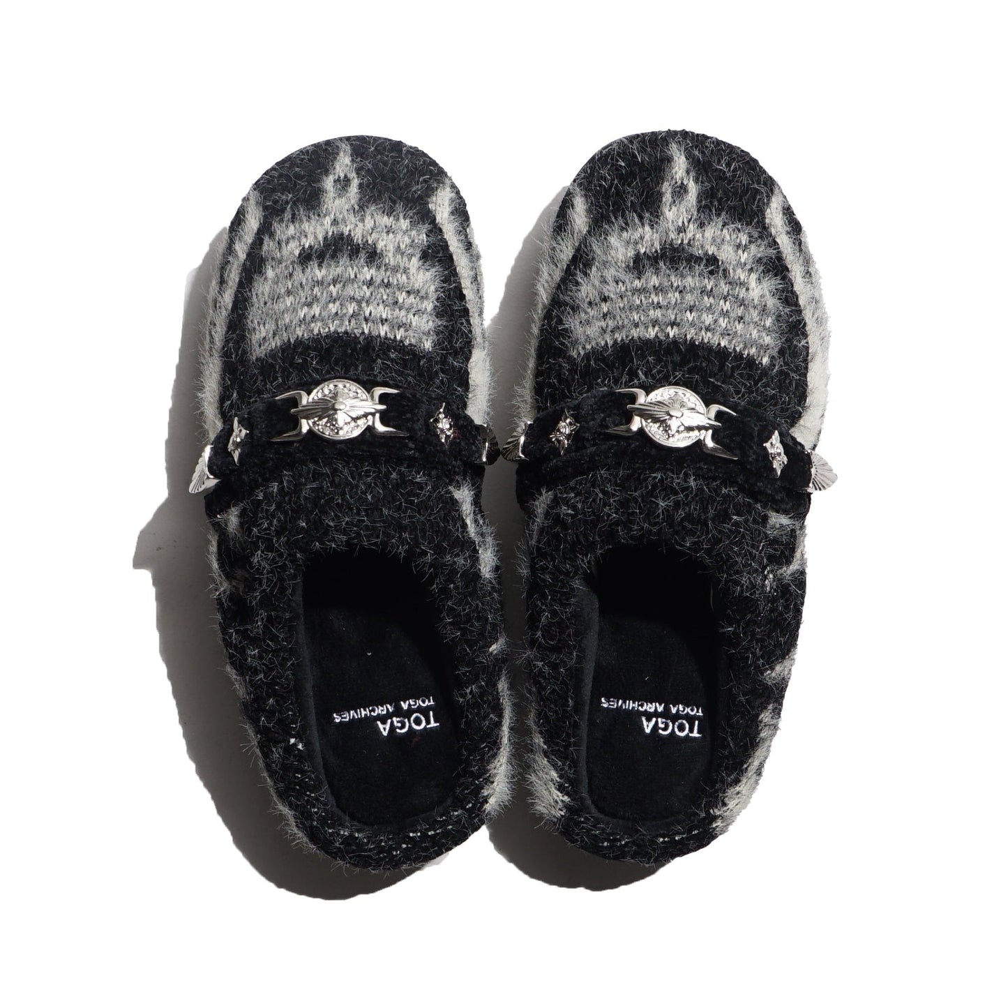 SUBU x TOGA KNIT SLIP-ON BLACK