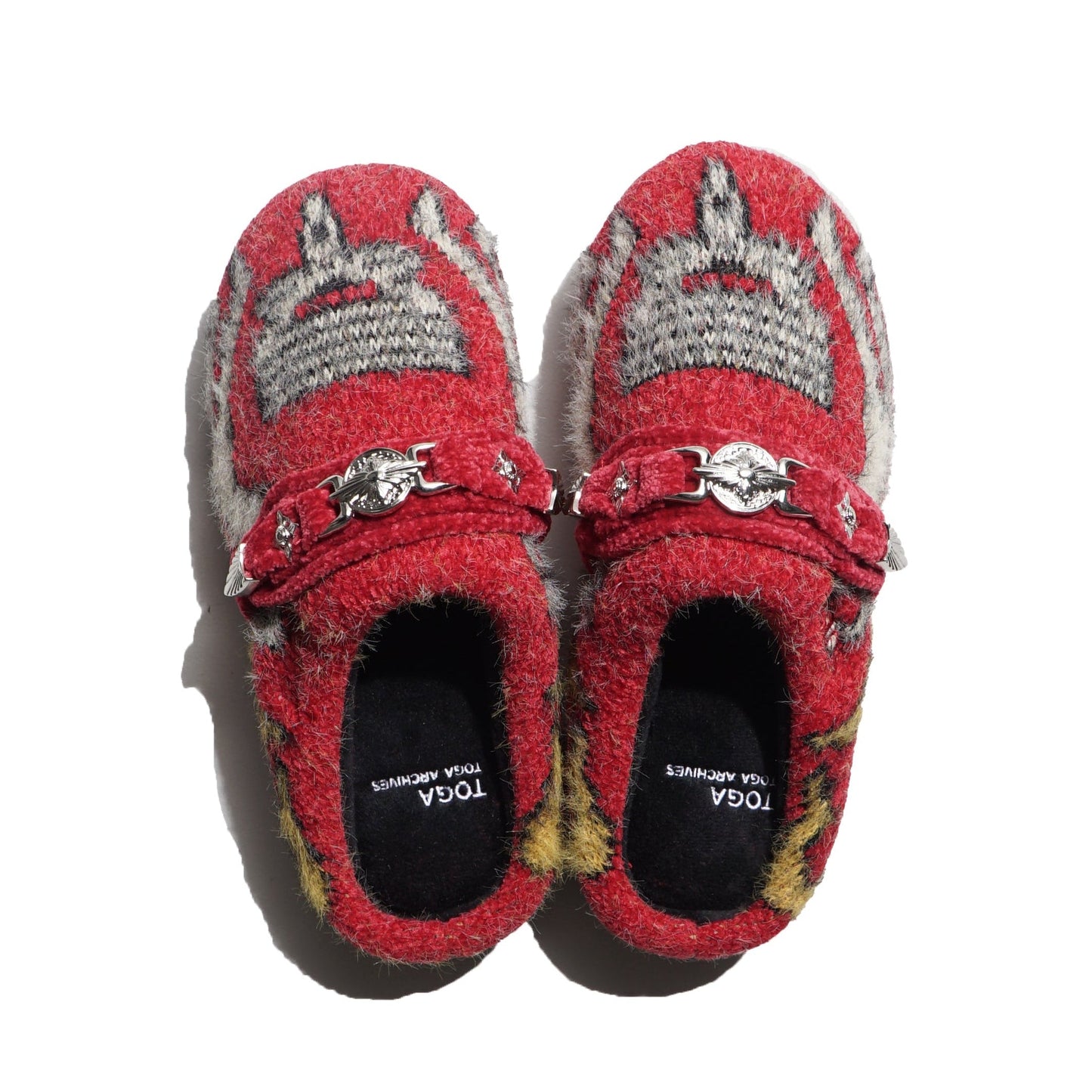 SUBU x TOGA KNIT SLIP-ON RED
