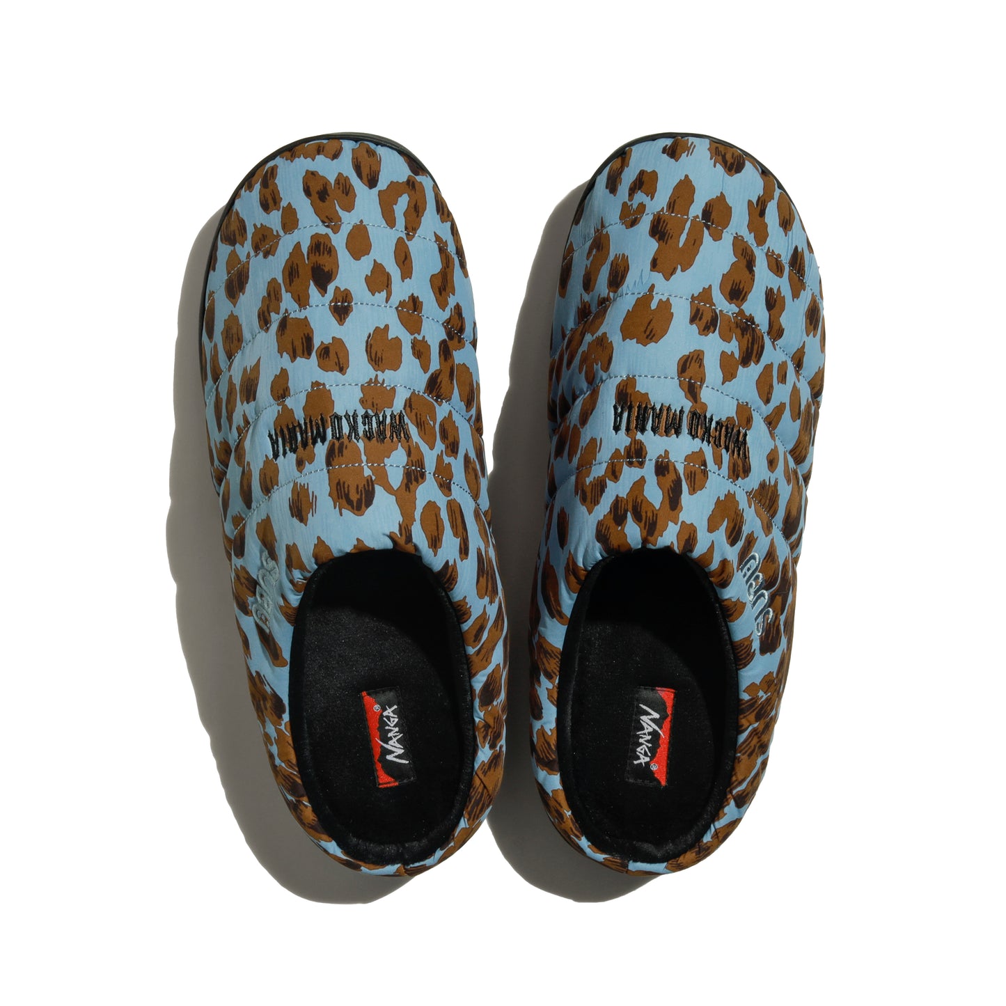 SUBU x NANGA x WACKO MARIA LEOPARD WINTER SANDALS BLUE