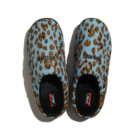 SUBU x NANGA x WACKO MARIA LEOPARD WINTER SANDALS BLUE
