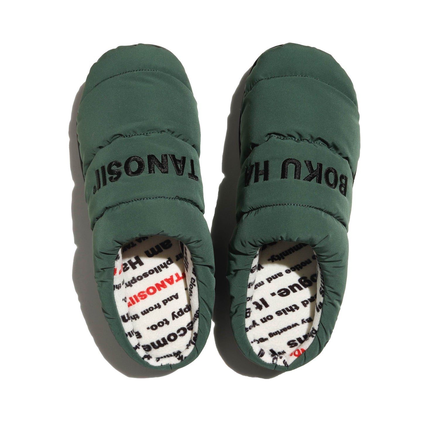 SUBU x BOKU HA TANOSII ボクタノパフサンダル Green