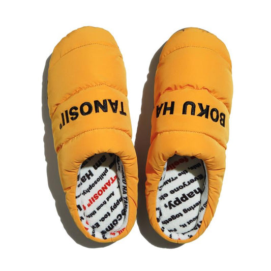 SUBU x BOKU HA TANOSII ボクタノパフサンダル Yellow