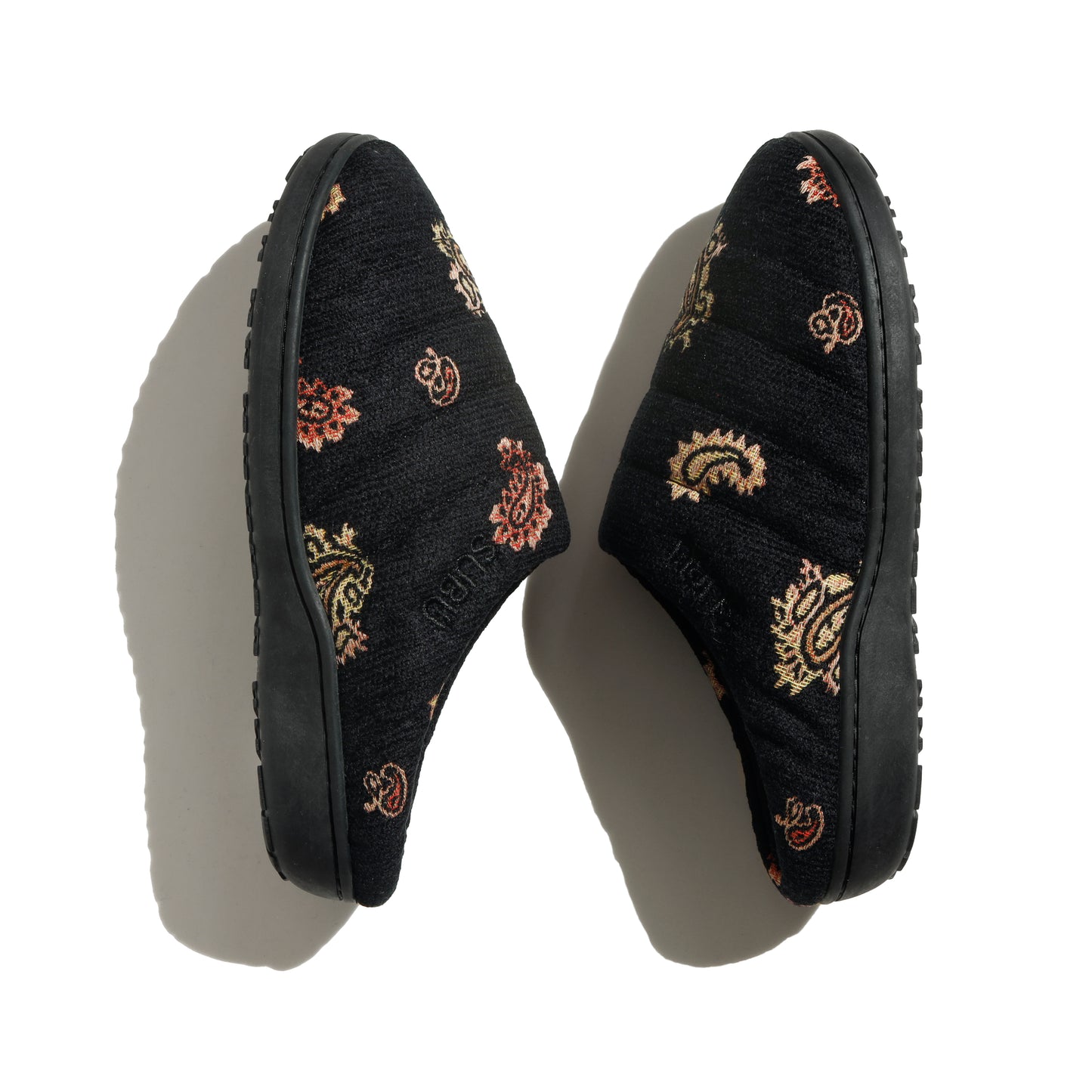 SUBU x superNova. Velvet Jacquard Black paisley