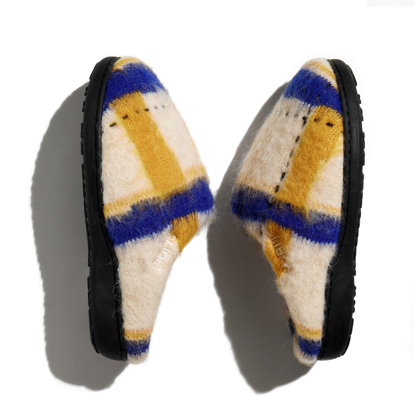 SUBU x PAMM "透明な空気のチェックニット" 透明なクリームアイボリー