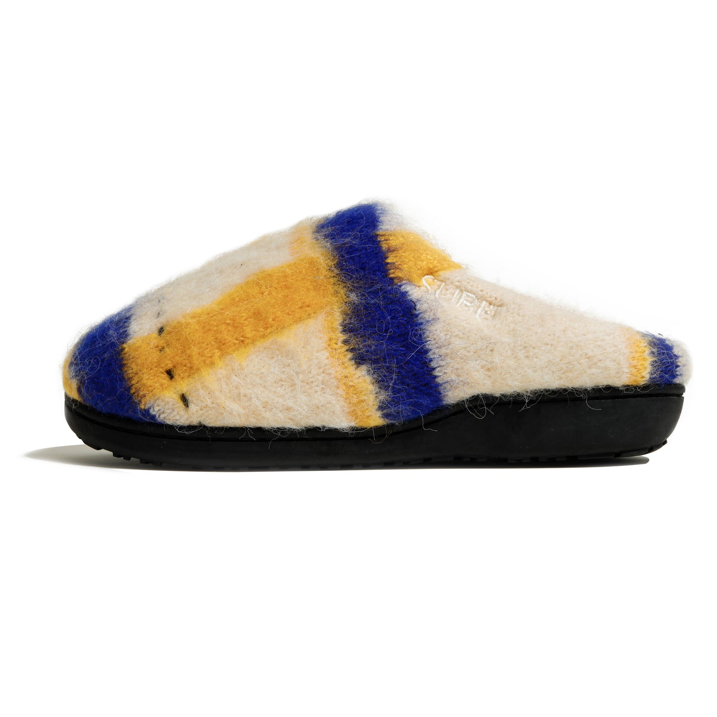 SUBU x PAMM "透明な空気のチェックニット" 透明なクリームアイボリー