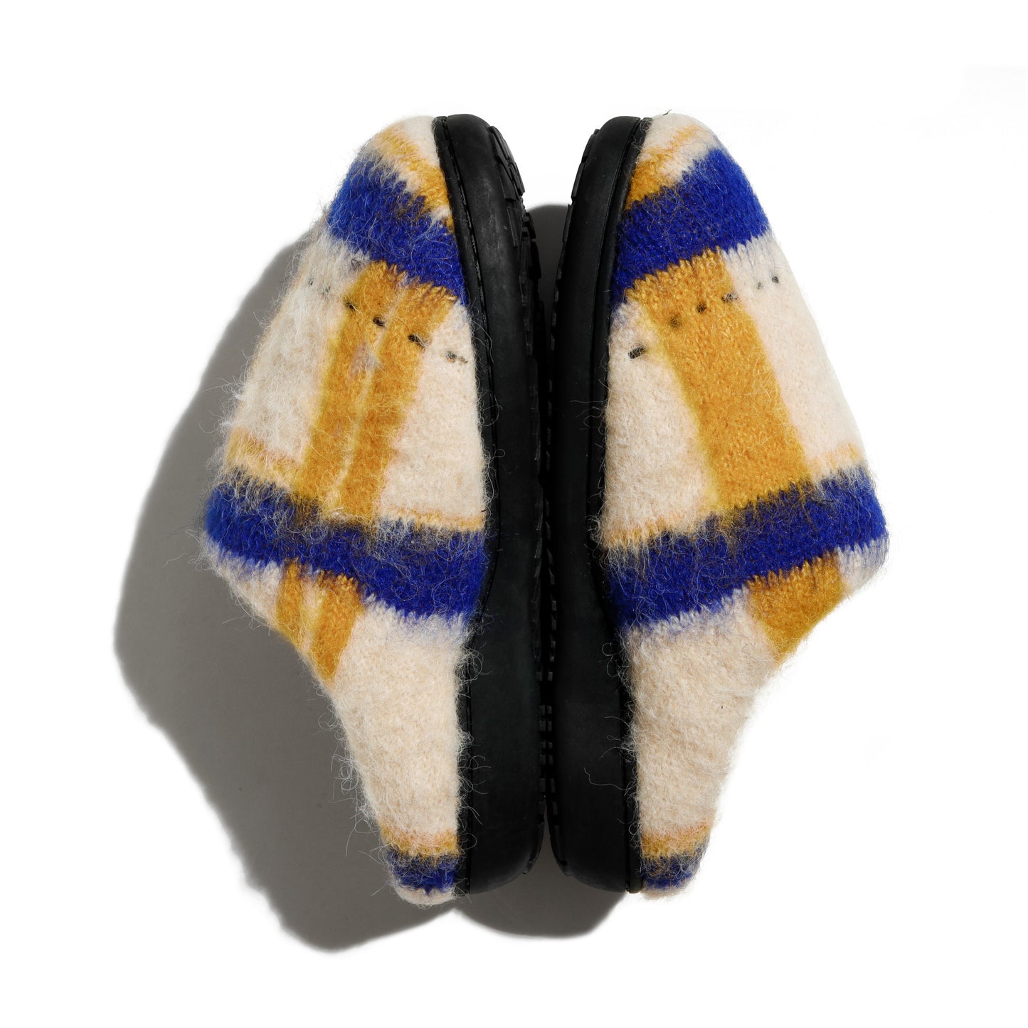 SUBU x PAMM "透明な空気のチェックニット" 透明なクリームアイボリー