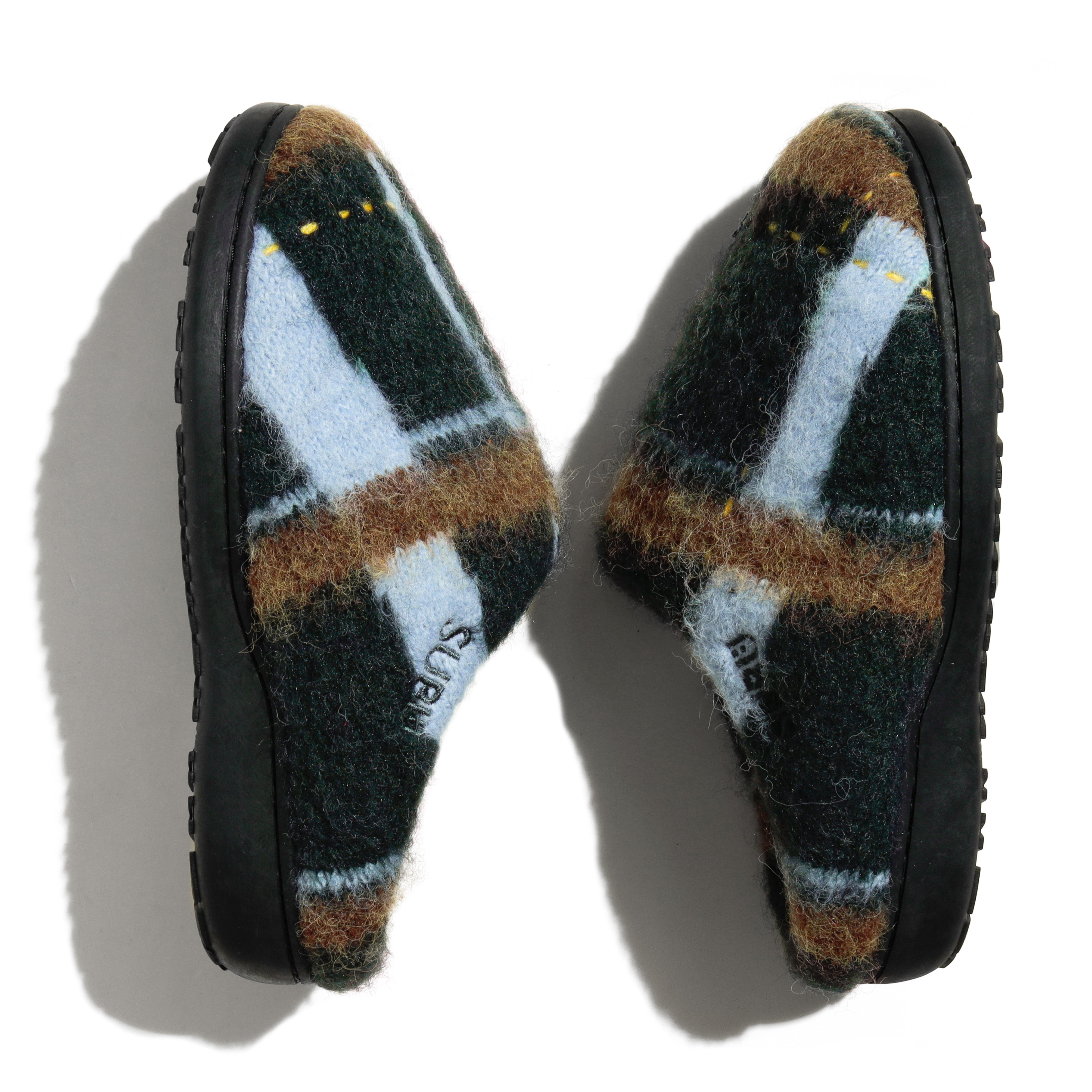 PAMM 透明な空気のチェックニット 透明なジャングルブラウン SUBU x PAMM 