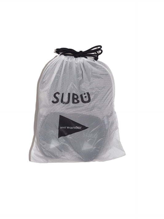 SUBU x and wander triangle JQ permanent sandal black