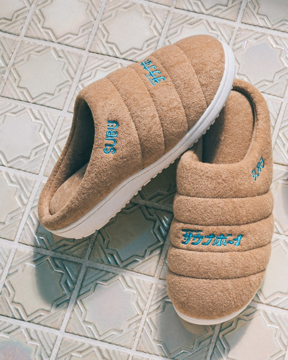 SUBU x サウナボーイ パイルサンダル BEIGE