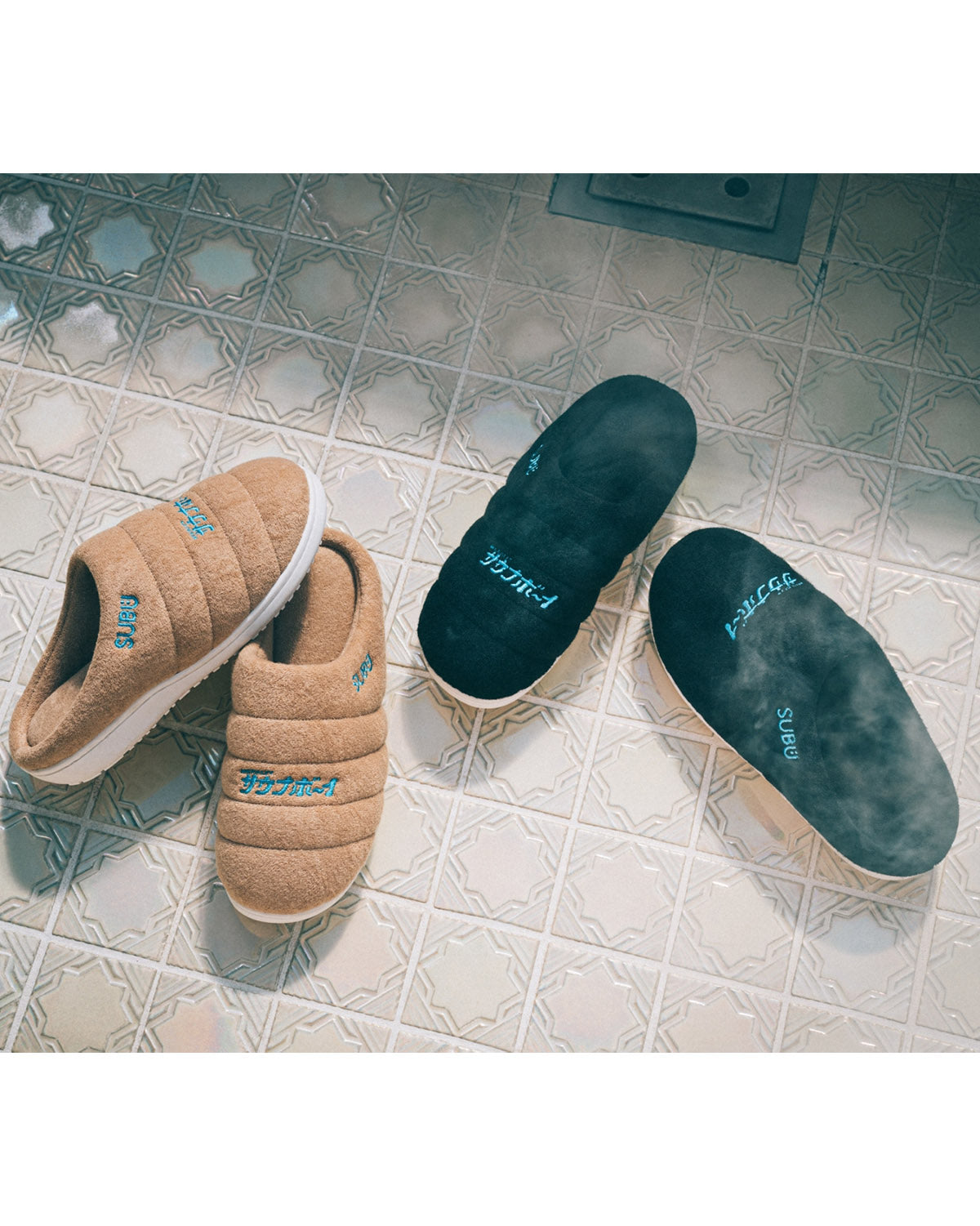 SUBU x サウナボーイ パイルサンダル BEIGE